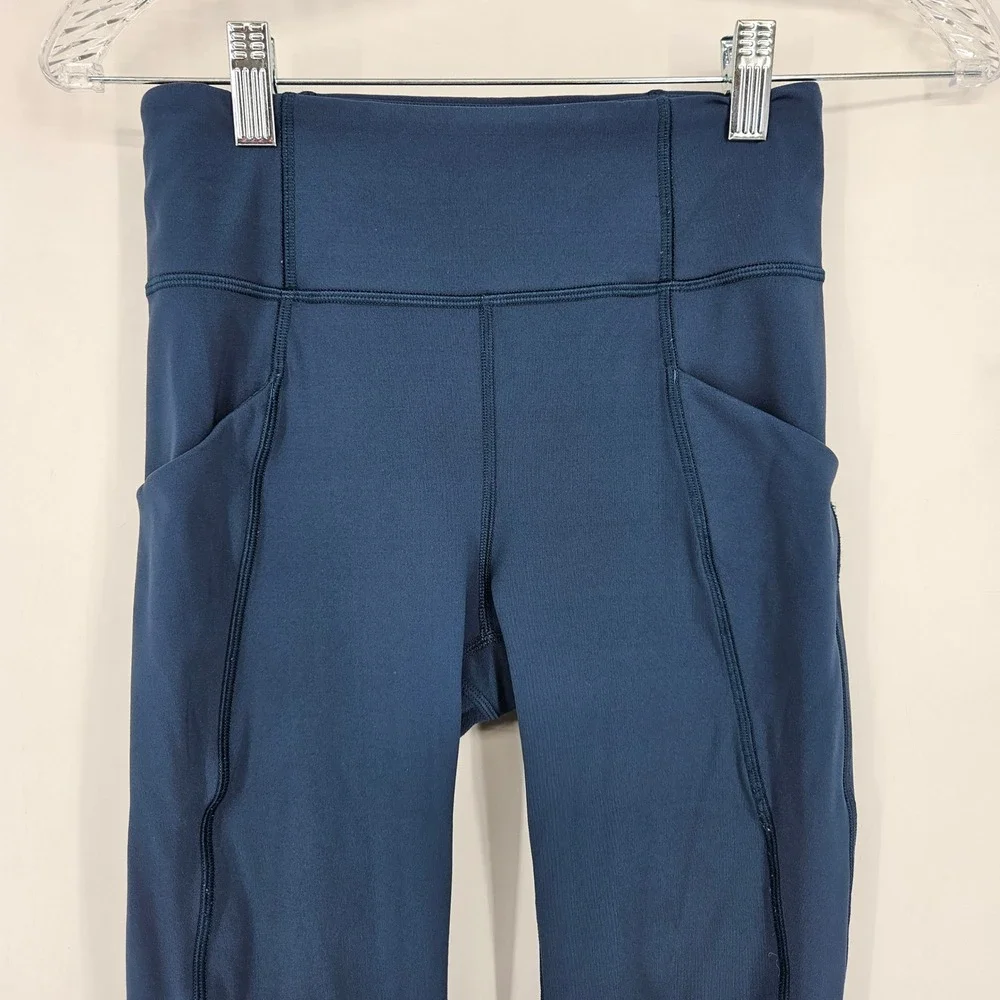 Lululemon Pants Womens 4 Time To Sweat Joggers Athletic Gym Leisure Yoga Blue